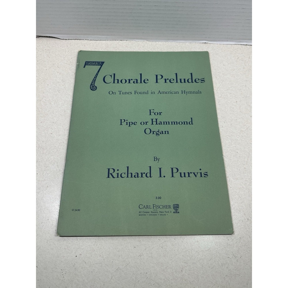 7 Choral Preludes On Tunes Found In American Hymnals For Organ Sheet Music